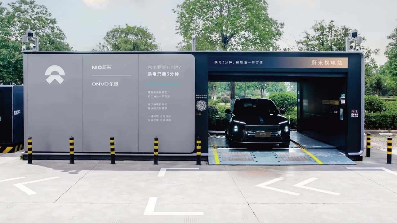 Nio lancia il battey swap 5.0 (compatibile con la Firefly)