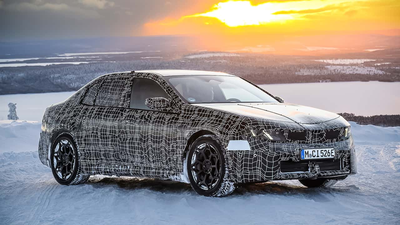 BMW i3 (2026, getarnt in Arjeplog)
