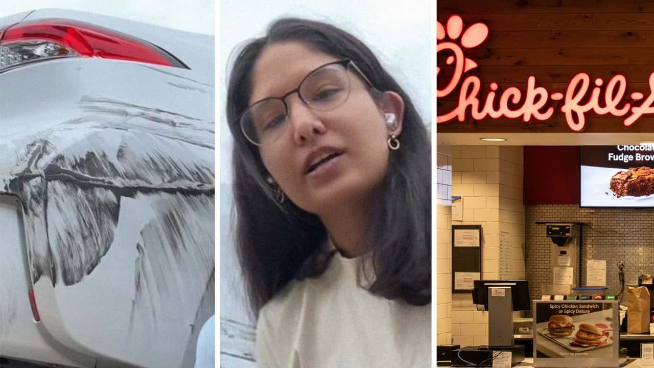 Man Hits Woman’s Car By Chick-fil-A,