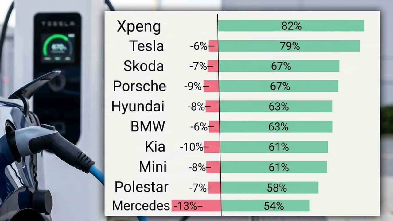 Auto elettriche, ecco i marchi con i clienti più soddisfatti (e perché)