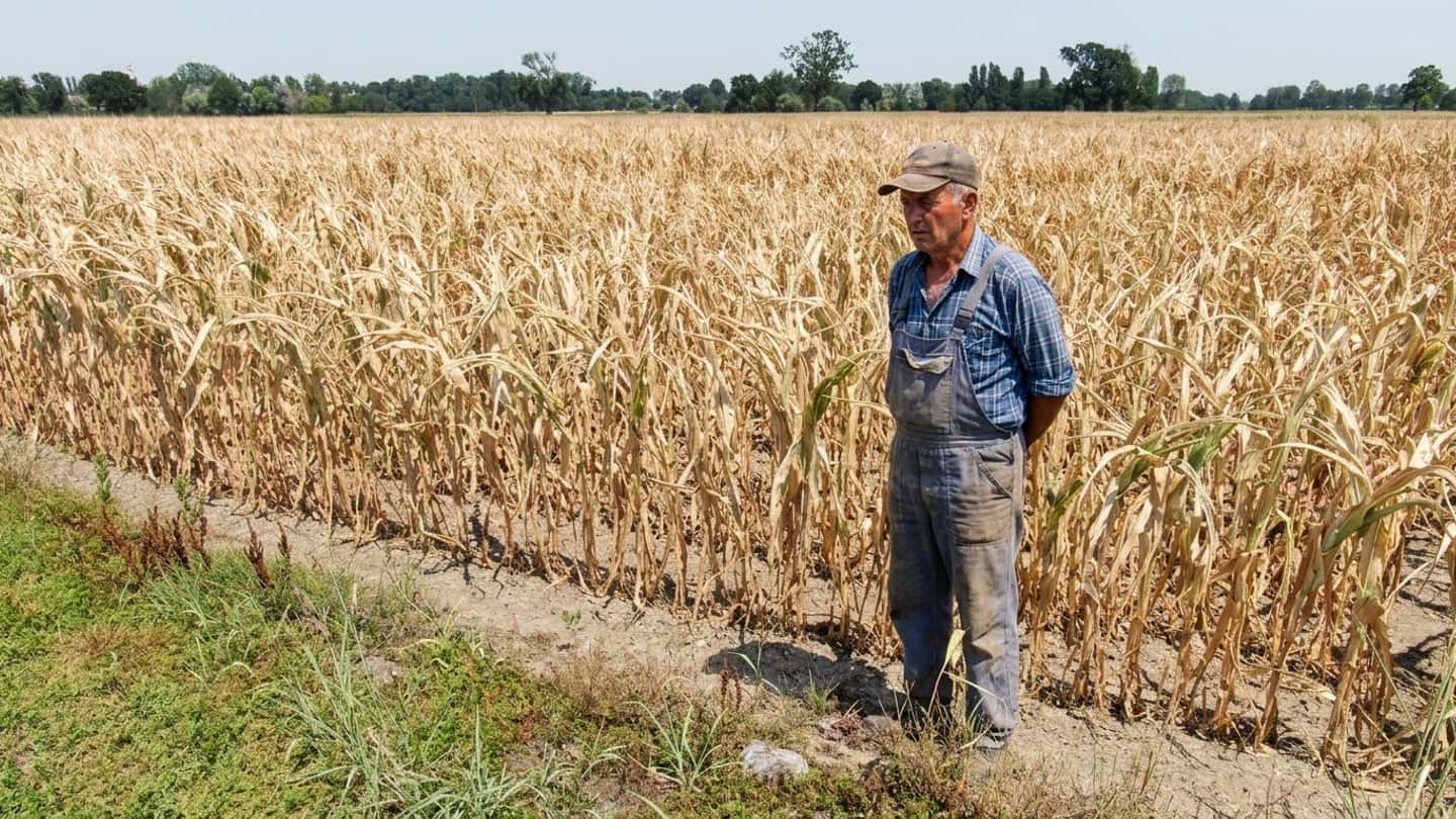 Mais italiano 2026, annata nera per rese e qualità