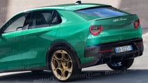 Alfa Romeo SUV (2027), il render di Motor1.com