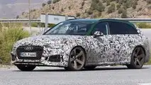 2018 Audi RS4 Avant with Sonoma Green paint spy photo