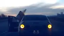Hit By A Car And A Bottle: The Weirdest Hit And Run Ever Recorded By TeslaCam