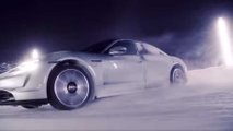 Porsche Taycan In Snow