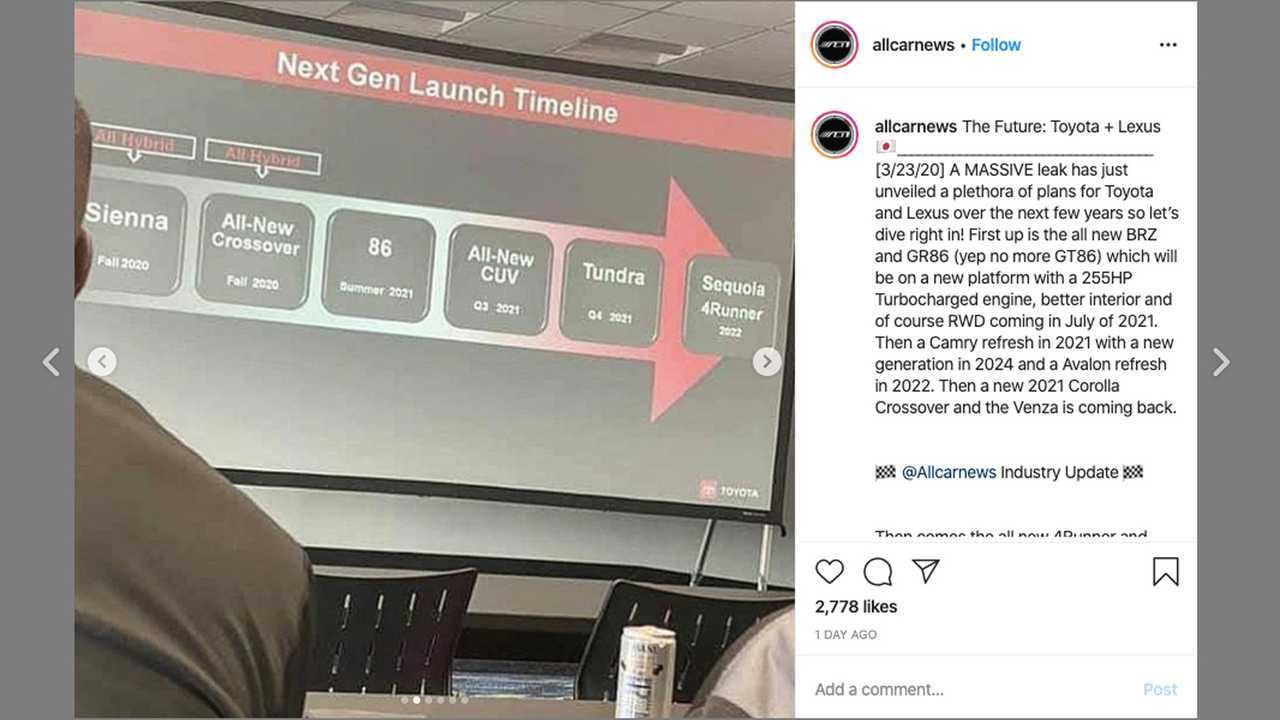 Toyota Dealer Meeting Leak
