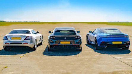 SLR McLaren, Ferrari GTC4Lusso ve DBS Superleggera yarışıyor