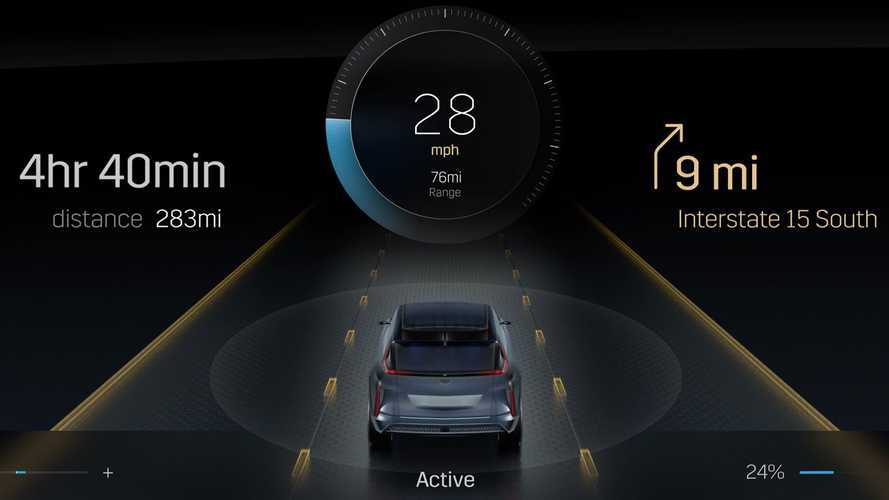 Cadillac показал огромный дисплей электрокроссовера Lyriq