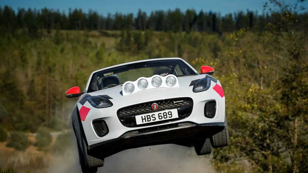 Jaguar F-Type rally car