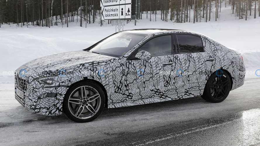 Mercedes-AMG C43 Spy Shots Show Sedan Continuing Cold-Weather Testing