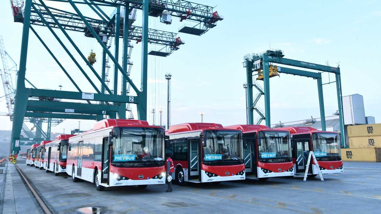 BYD electric buses in Chile