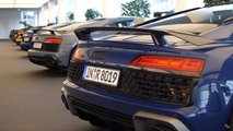 38 Audi R8s delivered at Audi HQ in Ingolstadt