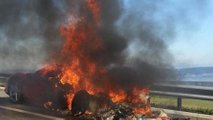 Burned Ferrari 458 Italia
