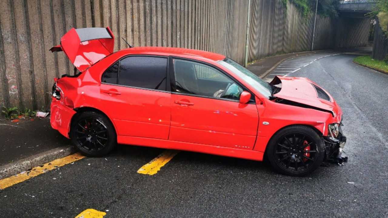 Accident Lancer Evo IX