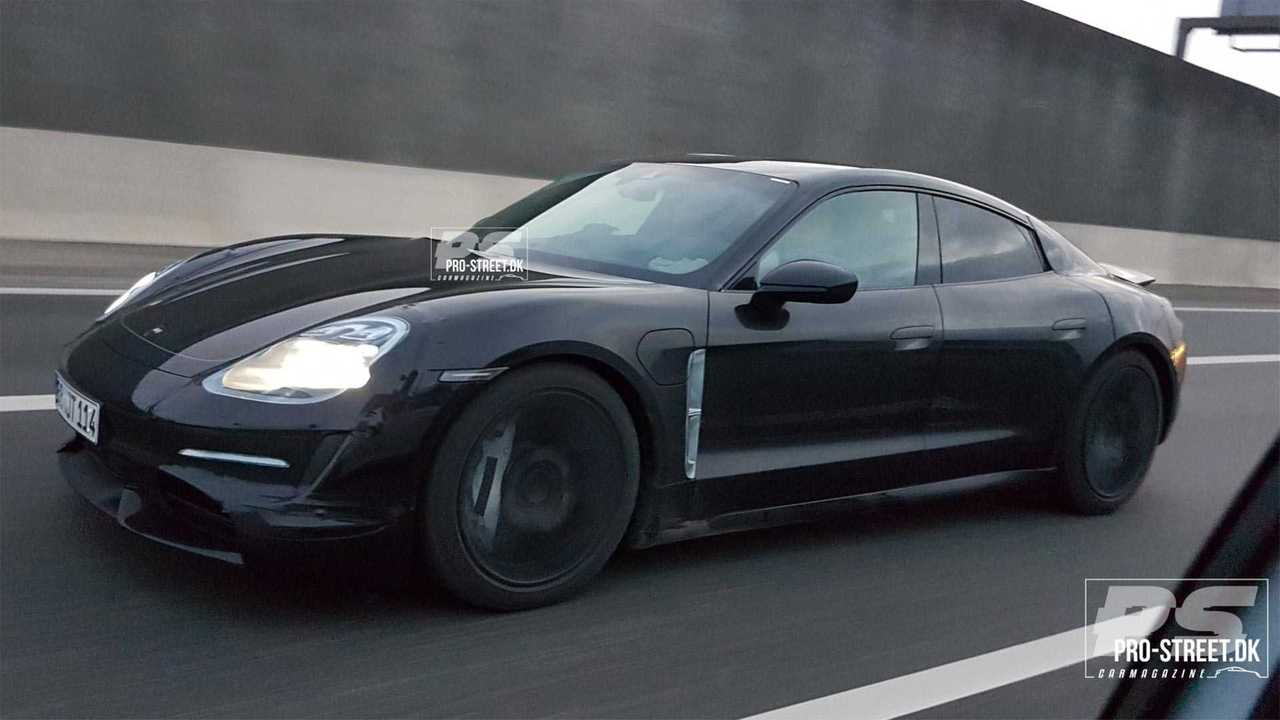 Porsche Taycan Highway Spy Shots