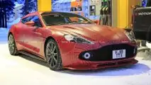 Photo d'espion de l'Aston Martin Vanquish Zagato Shooting Brake