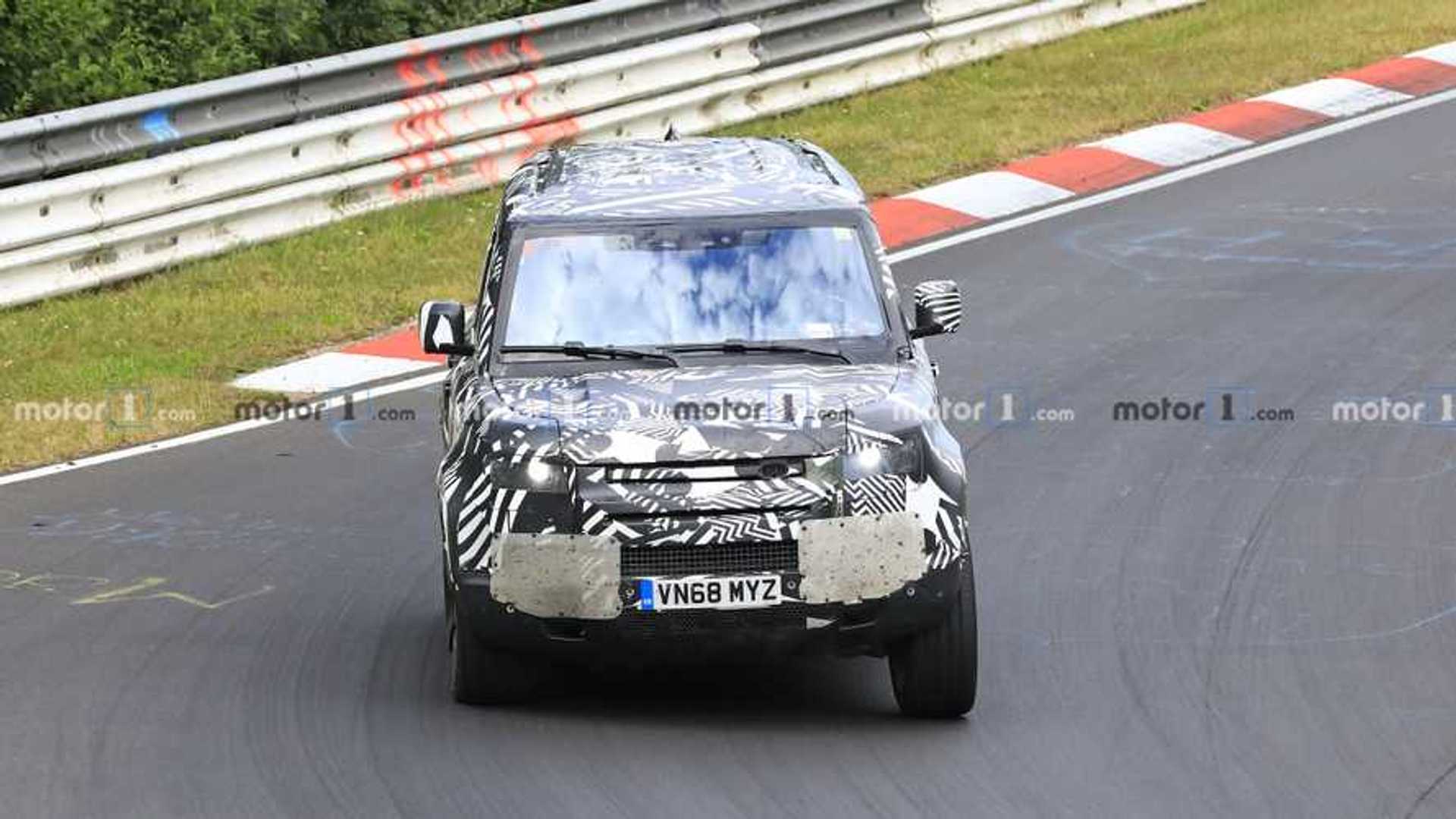 2020 Land Rover Defender, шпионящий через Нюрбургринг