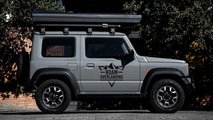 Suzuki Jimny con tenda sul tetto