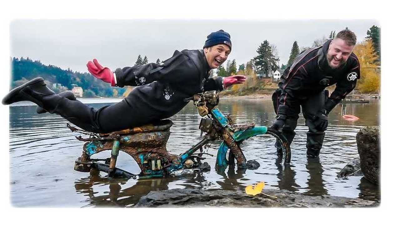 Rescuing a Honda C70 Passport From A River