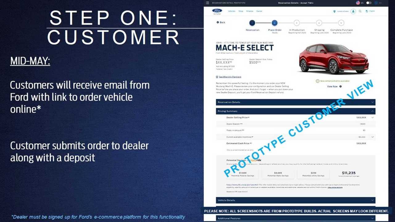 Mustang Mach-E Order Screenshot