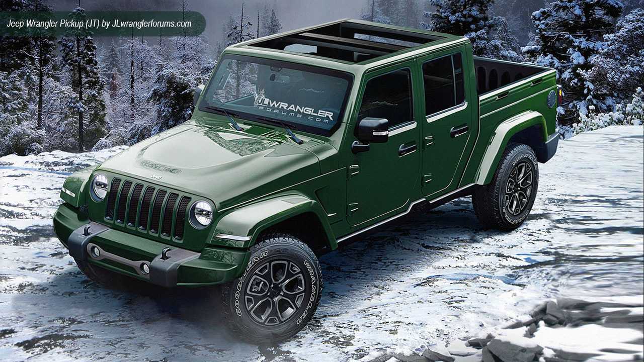 2018 Jeep Wrangler Pickup Truck Rendering Motor1 Photos 2018 Jeep Wrangler Pickup Truck Rendering