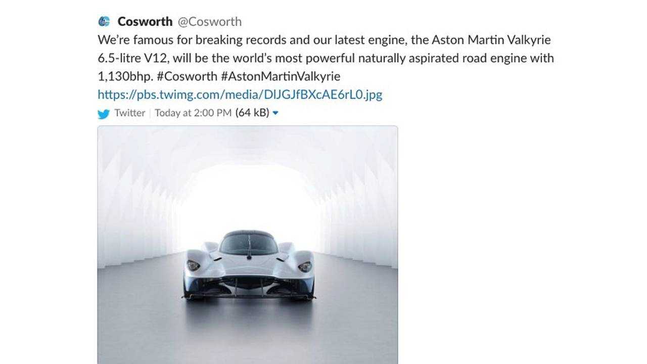 Aston Martin Valkyrie power output