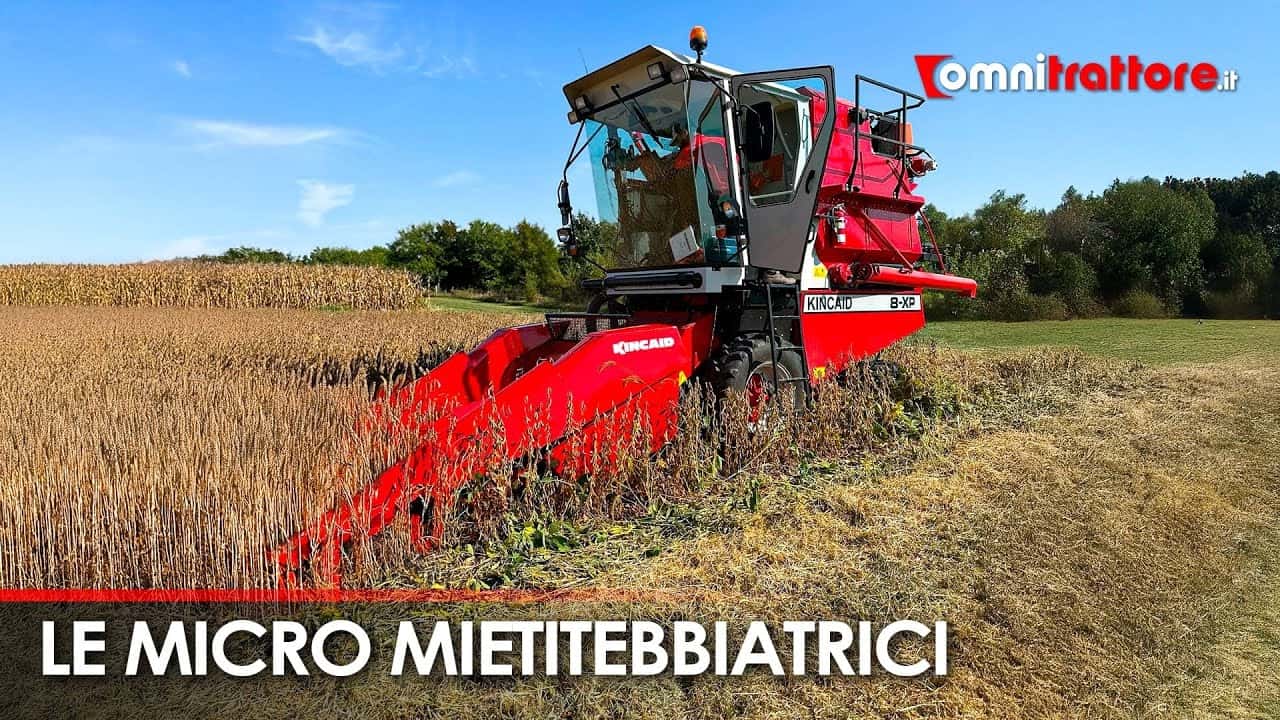 Le  mietitrebbie parcellari (plot combines)