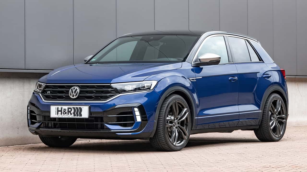 VW T-Roc R mit Sportfedern von H&R