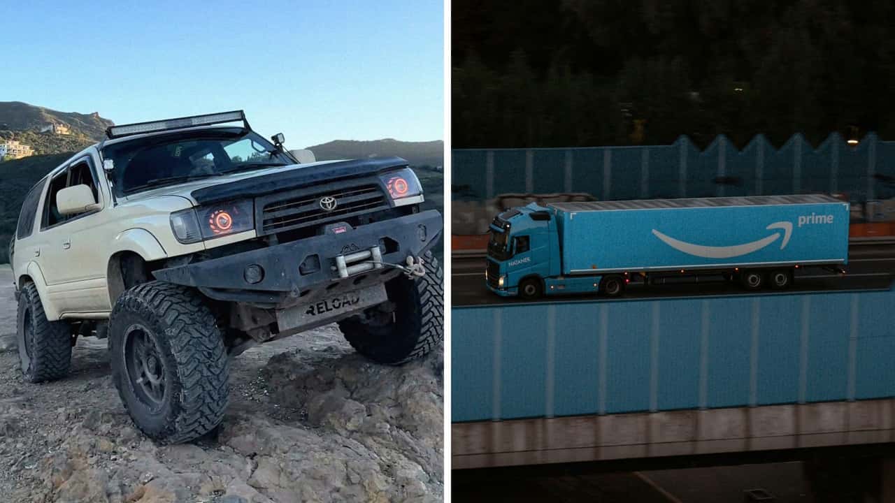 Colorado Toyota 4Runner driver spots an Amazon truck broken down on the side of the road. What he does next is shocking