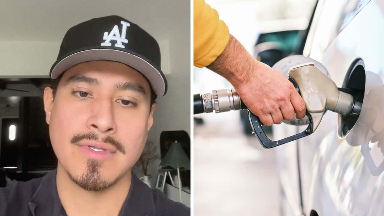 California man goes to fill up his tank