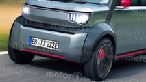 Das E-Car von Stellantis im Rendering von Motor1.com