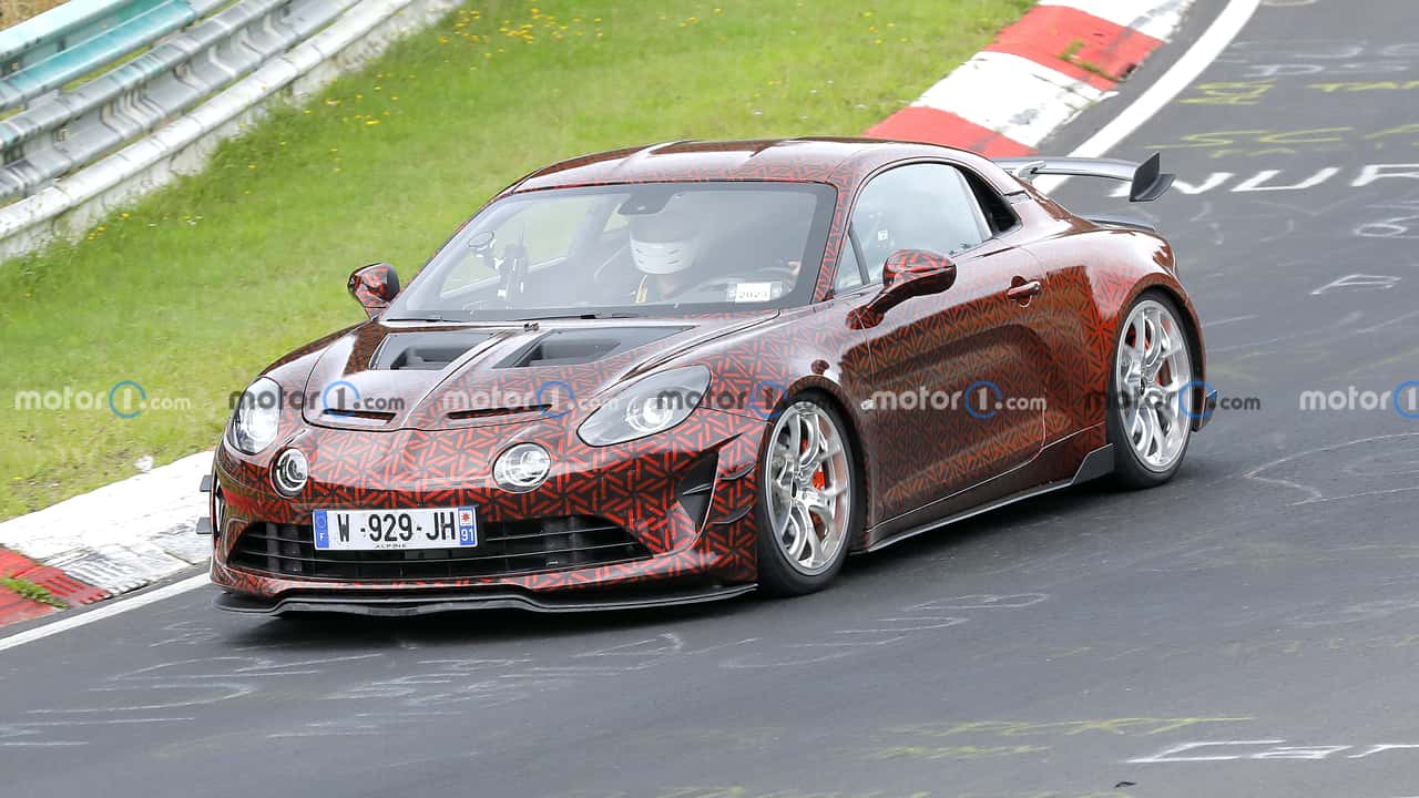 Une déclinaison extrême de l'Alpine A110 testée sur le Nürburgring