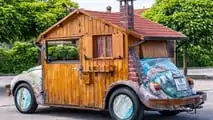 VW Beetle Log Cabin