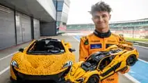 Lego McLaren P1 grandeur nature à Silverstone