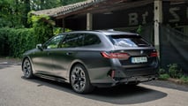 BMW i5 Touring M60 rear three-quarter view