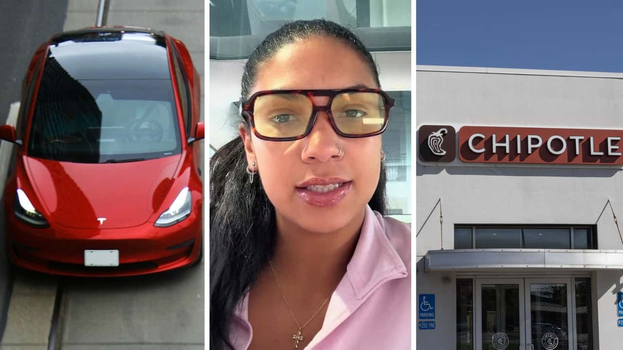 Florida Woman Leaves Chipotle, Sees Tesla Being Towed