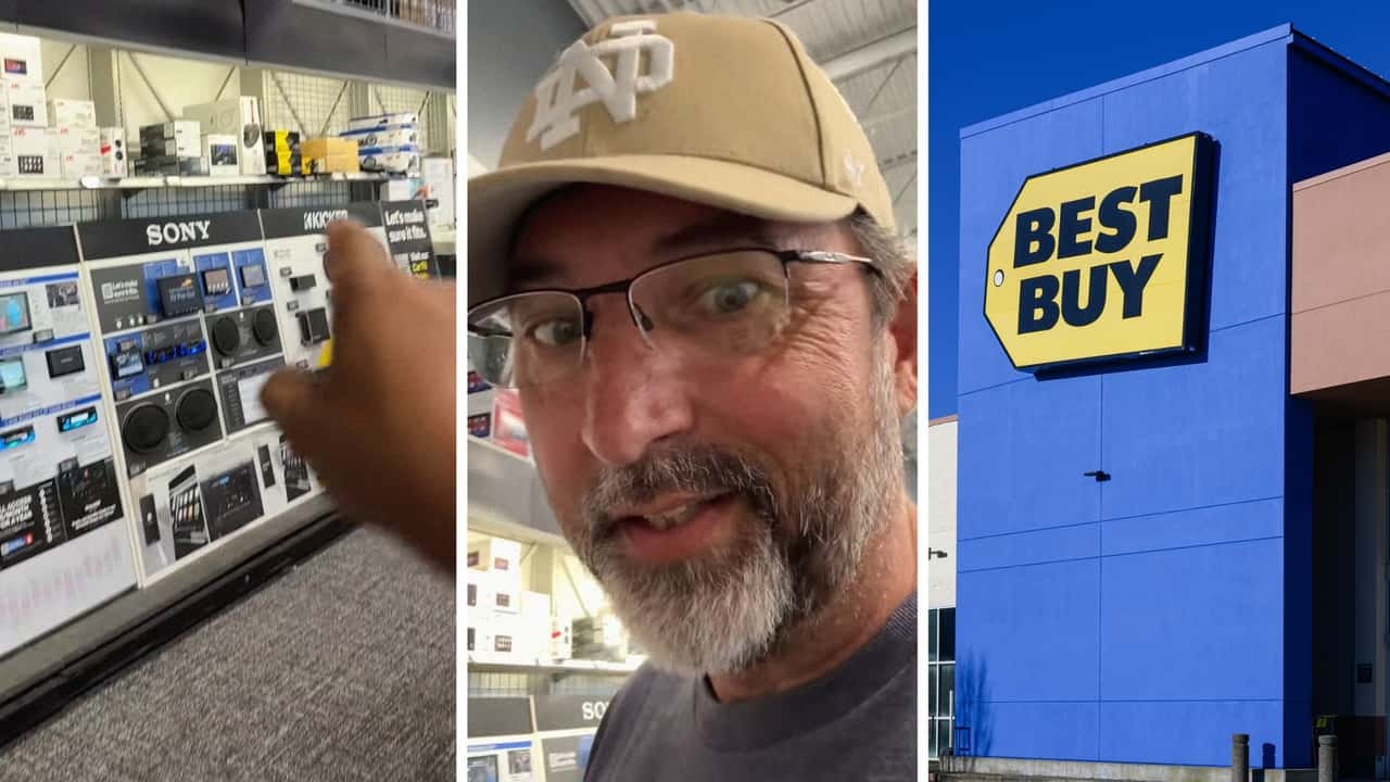Man goes to Best Buy. Then he spots the car stereo