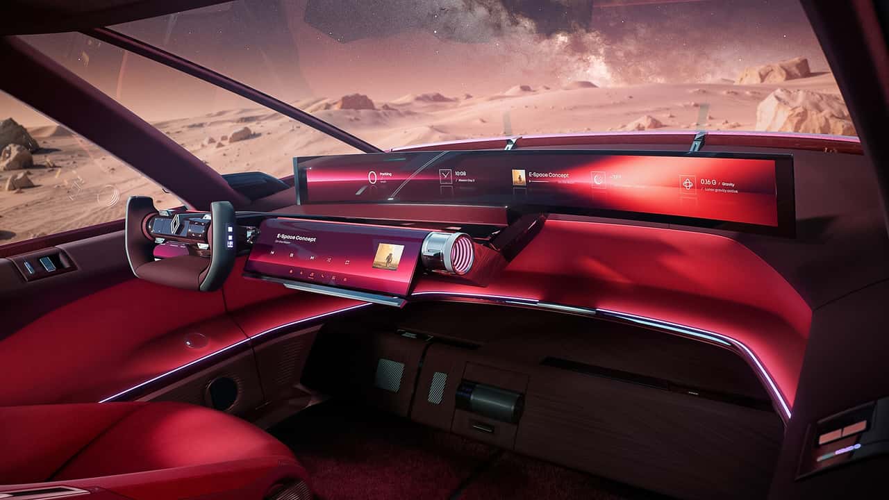 El Renault E-Space Concept, por dentro: de monovolumen eléctrico a salón tecnológico