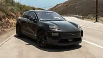 Premier essai du prototype électrique du Porsche Macan 2024