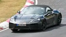 Porsche Boxster EV interior spy photos
