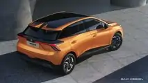 2023 MG MG4 Electric in European specification exterior rear three-quarter view aerial