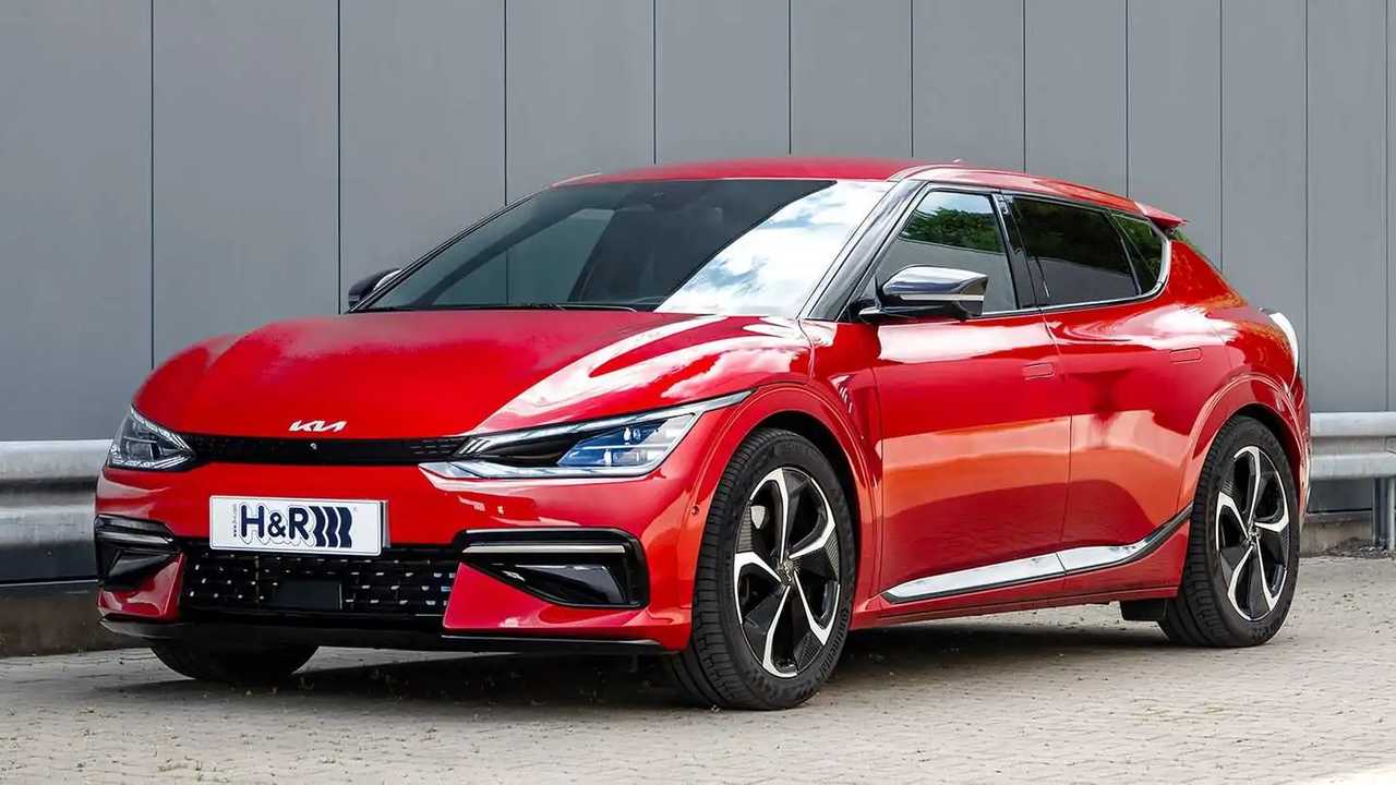 Kia EV6 mit H&R-Sportfedern