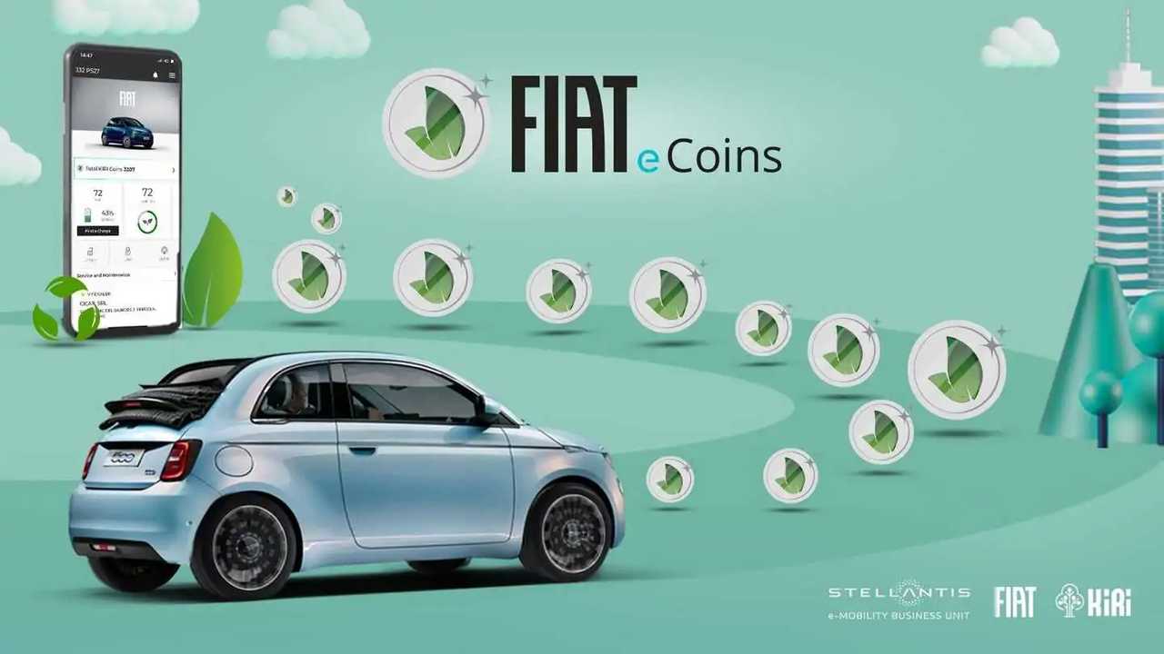 Fiat e.Coins, moneta virtuale che si accumula con la 500 elettrica