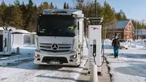 Il viaggio di 3.000 km del Mercedes eActros 300