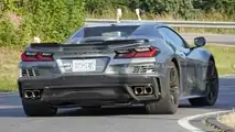 Photo espion de la Chevrolet Corvette E-Ray hybride 2024