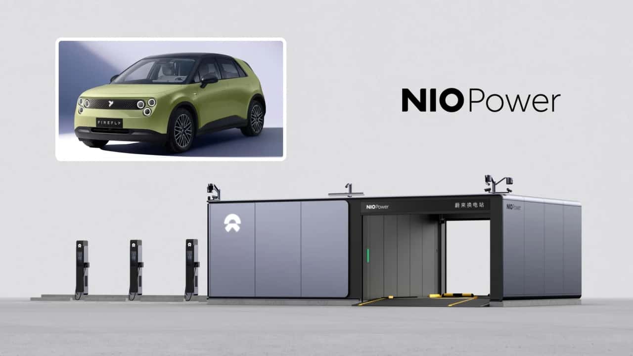 Nio lancia il battey swap 5.0 (compatibile con la Firefly)