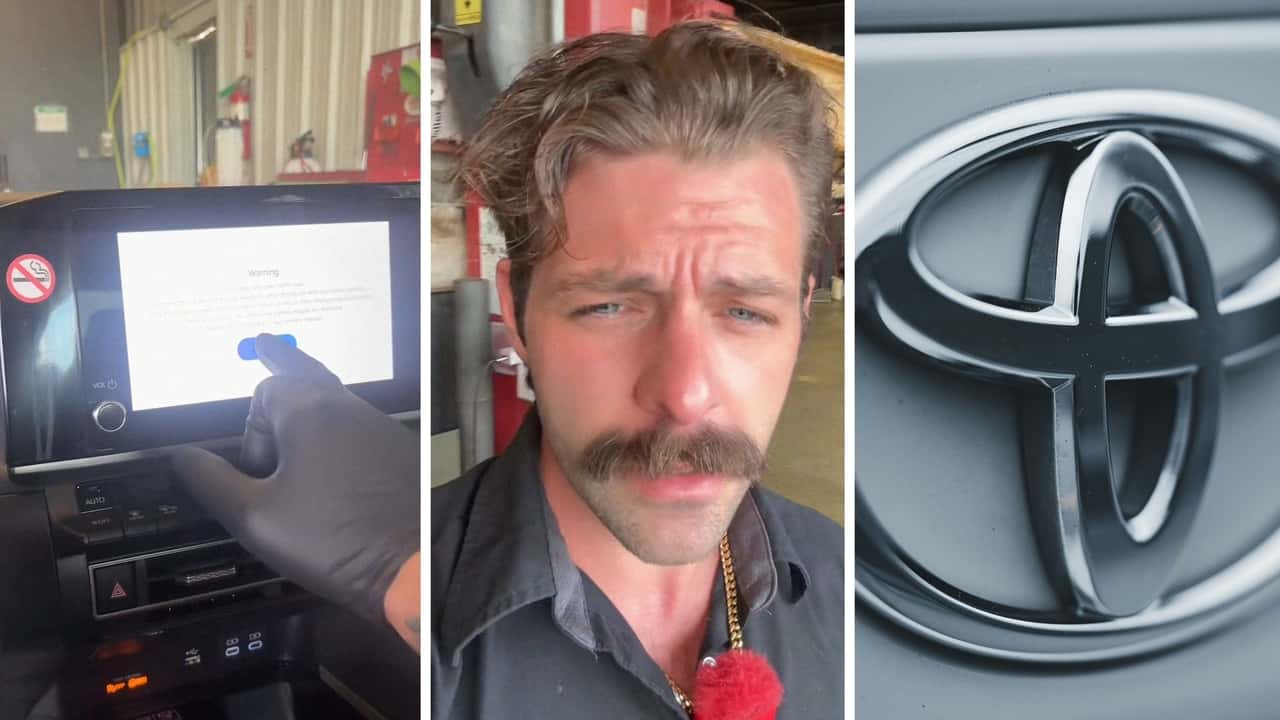 Man gets his Toyota worked on. Then his mechanic points out a secret screen
