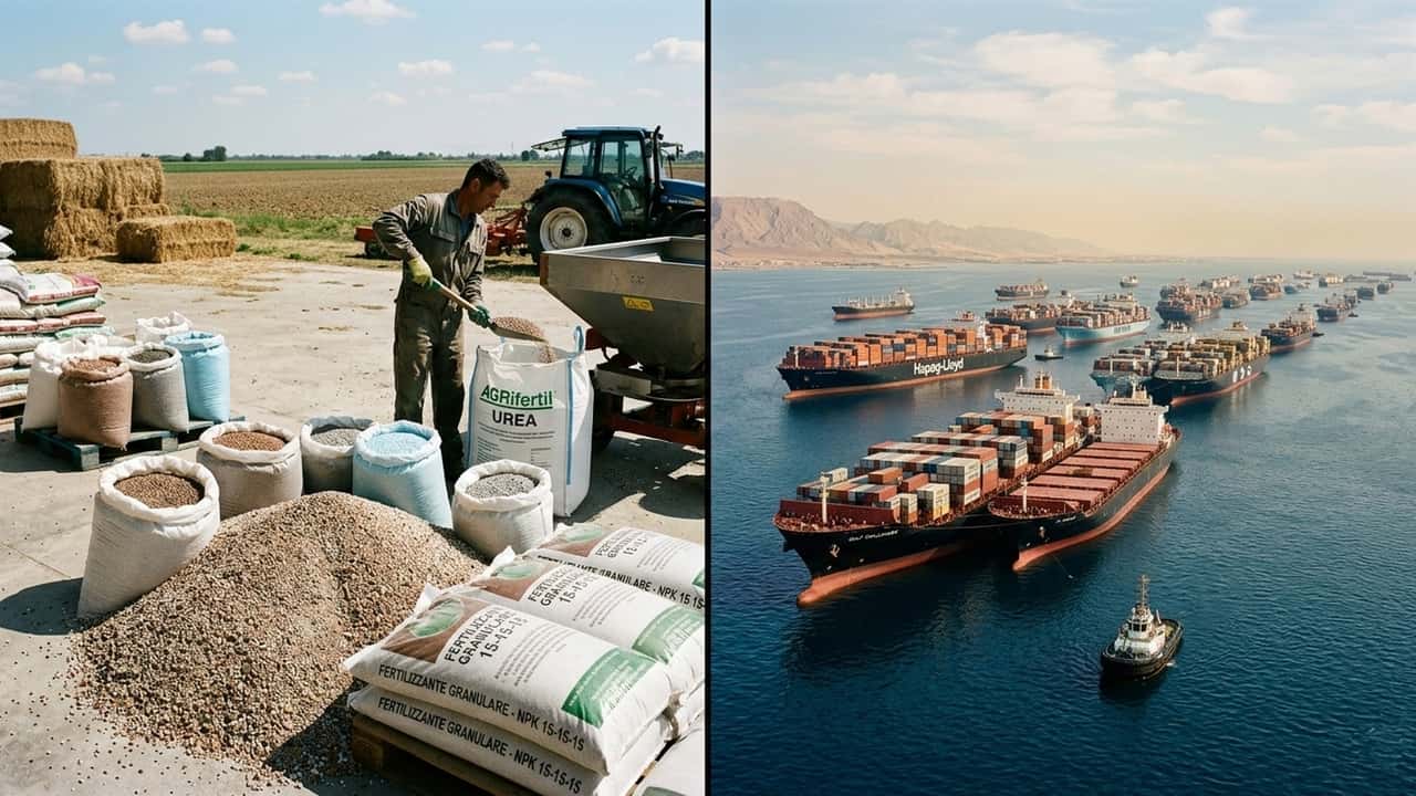 Hormuz blocca i fertilizzanti: allarme per l'agricoltura italiana