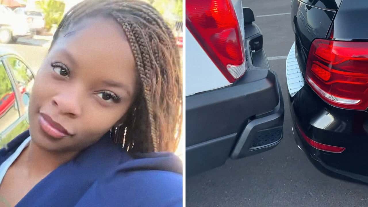 Woman Asks Chevy Avalanche Driver To Move His Truck