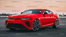 Renderização do Chevrolet Camaro 2028 pelo Motor1